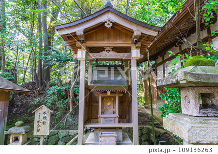 奈良県生駒市壱分町の往馬大社 水神社 奈良県生駒市壱分町の往馬大社 水神社 109136263