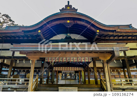 奈良県生駒市壱分町の往馬大社（往馬坐伊古麻都比古神社）　拝殿 109136274