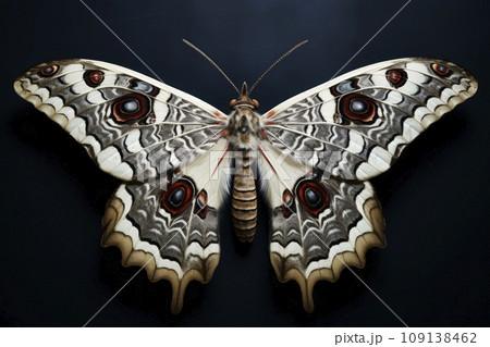 Beautiful, bright moth. Generative AI Beautiful, bright moth. Generative AI 109138462