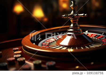 Roulette in the casino. Generative AI 109138756