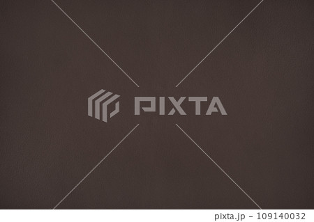 Dark brown full grain leather texture for background 109140032