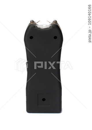 Shock stun gun isolated on white background. Electric shocker for self defense 109140166