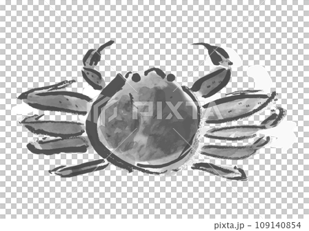 雪蟹（女）日式手繪插畫 109140854