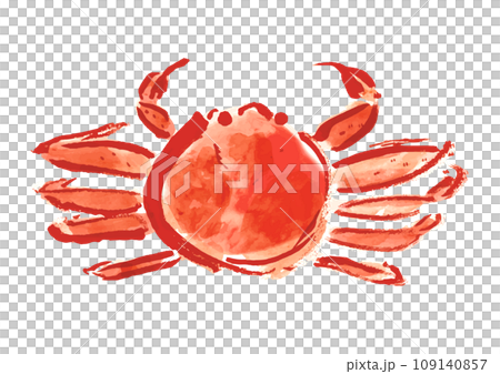 雪蟹（女）日式手繪插畫 109140857