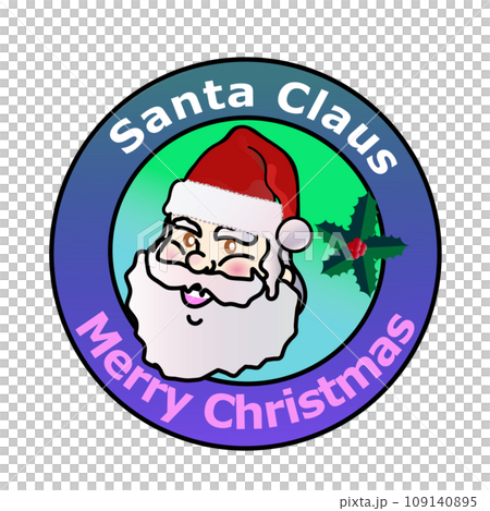 聖誕老人徽章的插圖 聖誕老人徽章的插圖 109140895