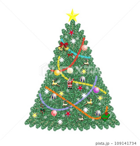 クリスマスツリーのイラストのイラスト素材 [109141734] - PIXTA