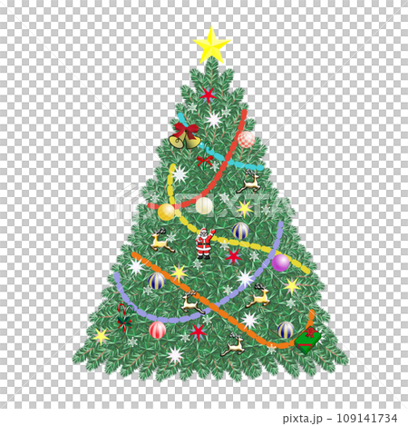 クリスマスツリーのイラストのイラスト素材 [109141734] - PIXTA