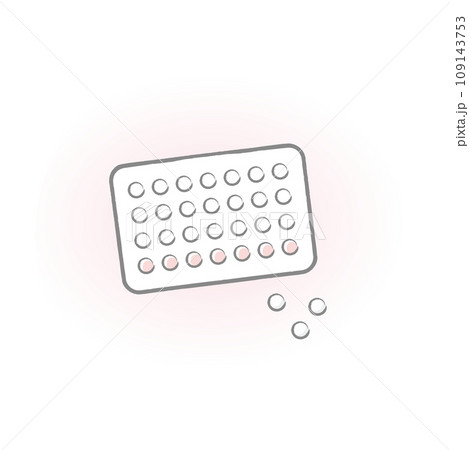 低用量ピル(OC)のイラスト 109143753