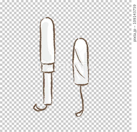 生理用品　タンポンのイラスト 109143759