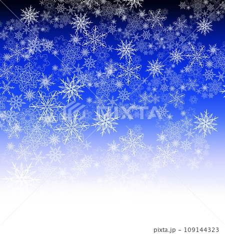 輝く雪の結晶の背景 輝く雪の結晶の背景 109144323