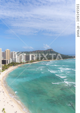 ハワイ ダイヤモンドヘッド 海 ハワイ ダイヤモンドヘッド 海 109145501