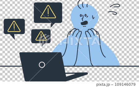 A person whose computer has been infected with a virus A person whose computer has been infected with a virus 109146079