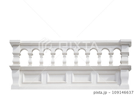 stone railing isolated stone railing isolated 109146637