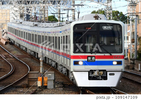 検査明けすぐでキレイな京成3400形3448編成 京成高砂 検査明けすぐでキレイな京成3400形3448編成 京成高砂 109147109