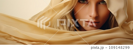 Young girls in clothes in calm autumn colors 109148299