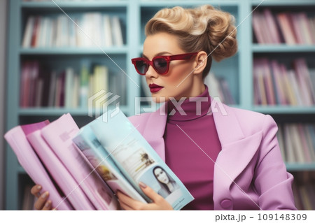 Fashion magazine cover 109148309