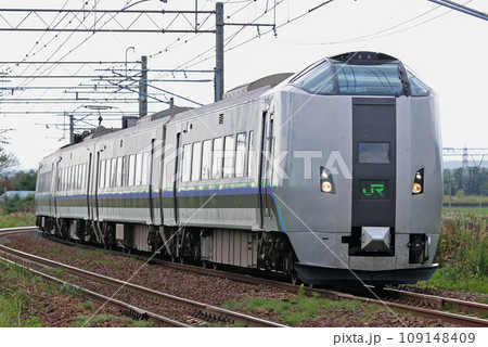 函館本線 江別ー豊幌 JR北海道 789系1000番台 HL-1004編成(札幌) スーパーカムイ 函館本線 江別ー豊幌 JR北海道 789系1000番台 HL-1004編成(札幌) スーパーカムイ 109148409