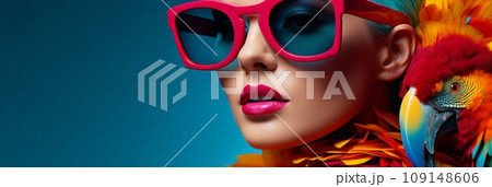 Exotic bird and high fashion Exotic bird and high fashion 109148606