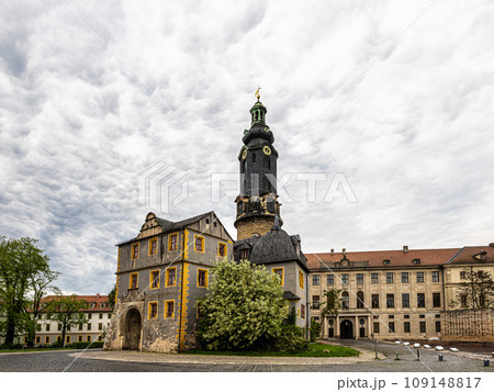 City Palace or city castle at Weimar, Thuringia, Germany. Now it is an art museum. City Palace or city castle at Weimar, Thuringia, Germany. Now it is an art museum. 109148817