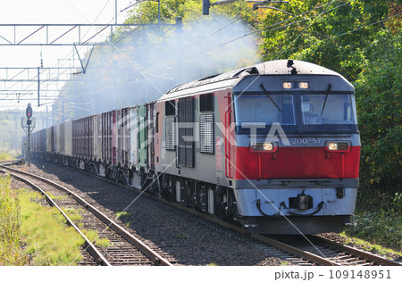 千歳線 植苗 JR貨物 DF200-57(鷲別) 千歳線 植苗 JR貨物 DF200-57(鷲別) 109148951