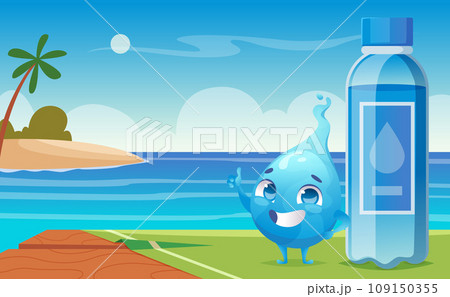Water drops characters. Funny emoticons from liquid drops in action poses exact vector templates Water drops characters. Funny emoticons from liquid drops in action poses exact vector templates 109150355