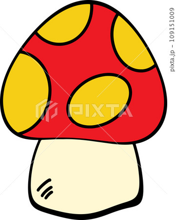 The Mushroom drawing free hand image for food concept. 109151009