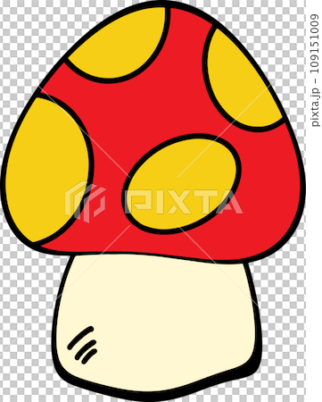 The Mushroom drawing free hand image for food concept. 109151009