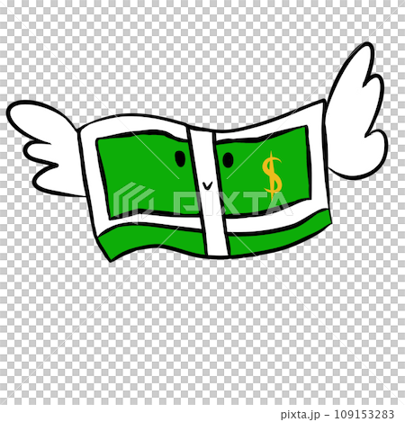 Banknote dollar wink Banknote dollar wink 109153283