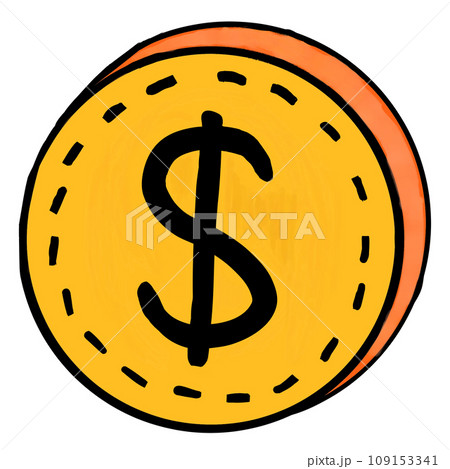 dollar sign on yellow background dollar sign on yellow background 109153341