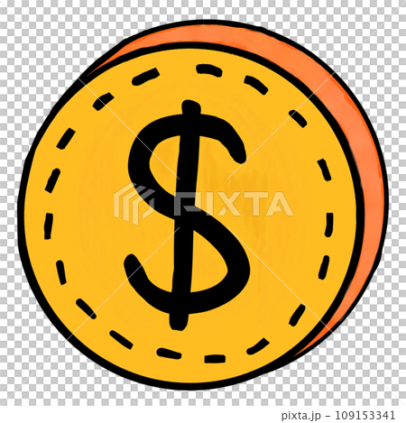 dollar sign on yellow background dollar sign on yellow background 109153341
