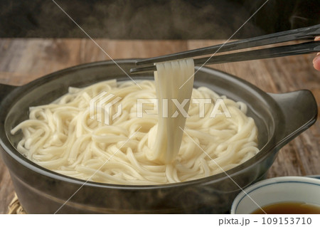 釜揚げうどん　土鍋　箸あげ 109153710