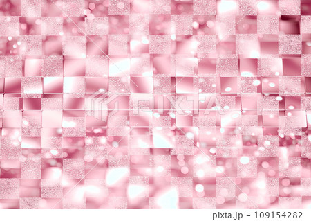 キラキラとしたピンクゴールドのホログラムの背景 109154282