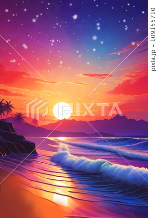 海に沈む太陽 109155710