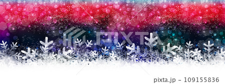 クリスマス　雪　冬　風景　背景 109155836