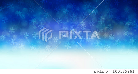 クリスマス　雪　冬　風景　背景 109155861