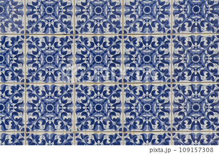 Ornamental old typical tiles Ornamental old typical tiles 109157308