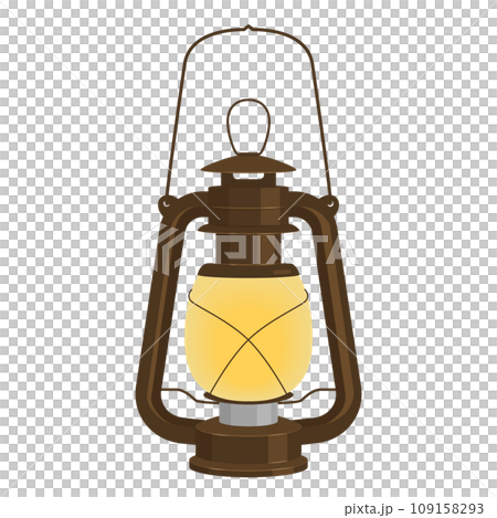 明かりがついたランタンのイラスト 明かりがついたランタンのイラスト 109158293