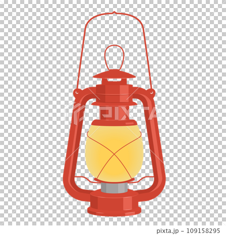 明かりがついたランタンのイラスト 109158295