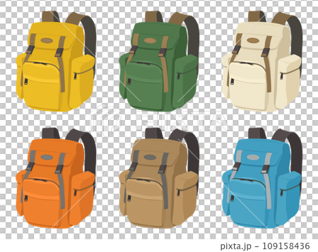 Rucksack illustration set 109158436