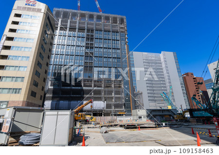 《福岡県》2023年11月の福岡市中央区（福岡市役所付近） 109158463