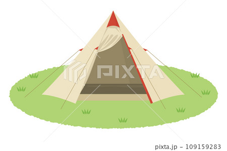 キャンプ用テントのイラスト キャンプ用テントのイラスト 109159283