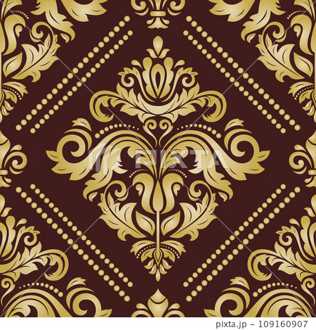 Classic Seamless Fine Pattern With Arabesques Classic Seamless Fine Pattern With Arabesques 109160907