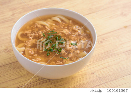 温まる 鶏そぼろ餡かけうどん 温まる 鶏そぼろ餡かけうどん 109161367