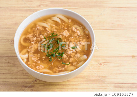 温まる 鶏そぼろ餡かけうどん 温まる 鶏そぼろ餡かけうどん 109161377