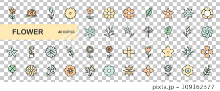 花圖標集 109162377