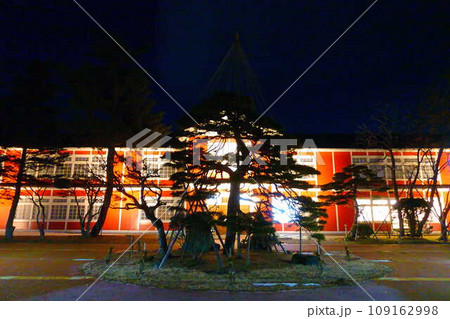 旧長井小学校第一校舎 ライトアップ 旧長井小学校第一校舎 ライトアップ 109162998
