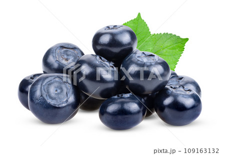 blueberry isolated on white background. blueberry isolated on white background. 109163132