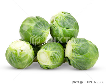 Brussel Sprouts isolated on white background Brussel Sprouts isolated on white background 109163327