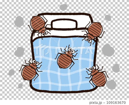 Bedbugs living in futons 109163670