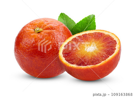 red blood orange on white background 109163868